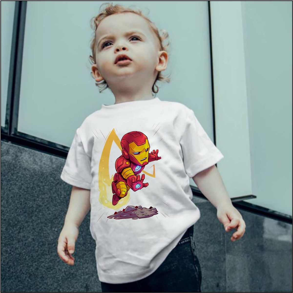 Nome do produto: Camiseta Infantil Homem de Ferro - Miniatura