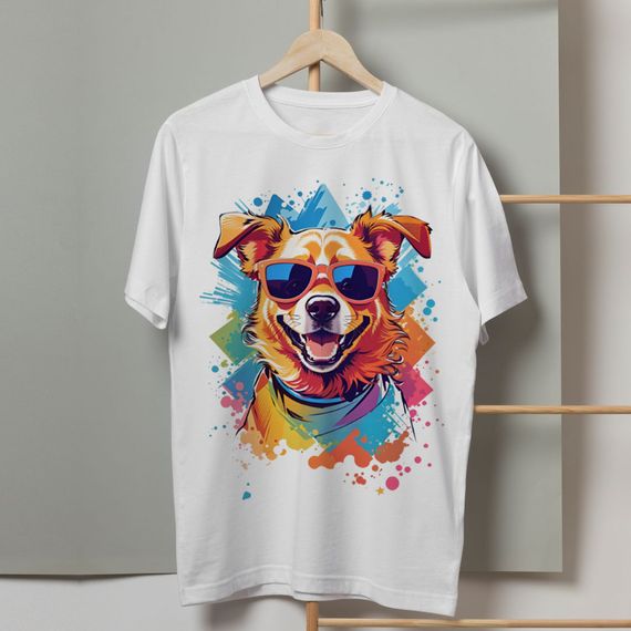 Camiseta Good Vibes Dog Graffiti