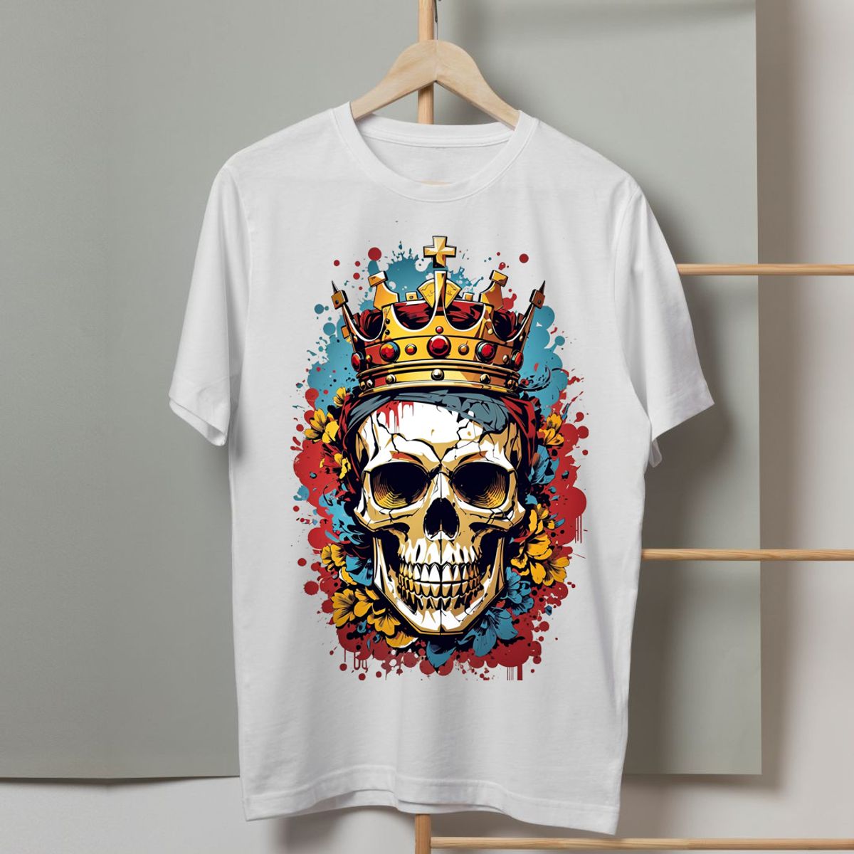 Nome do produto: Camiseta Skull King Graffiti