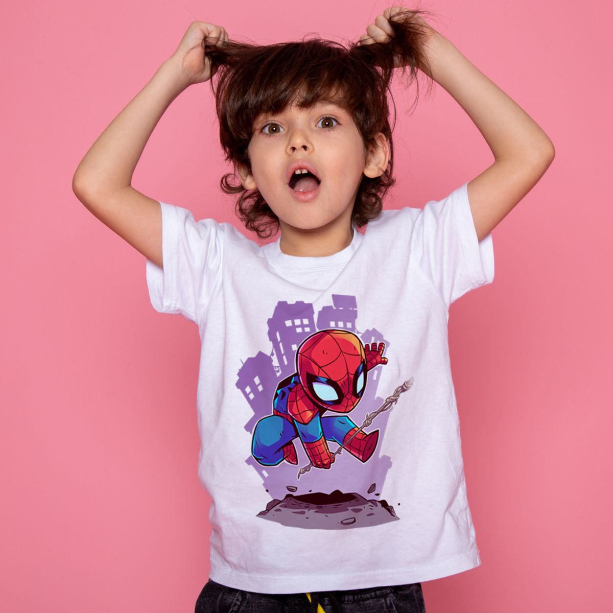 Nome do produto: Camiseta Infantil Spider-Man - Miniatura