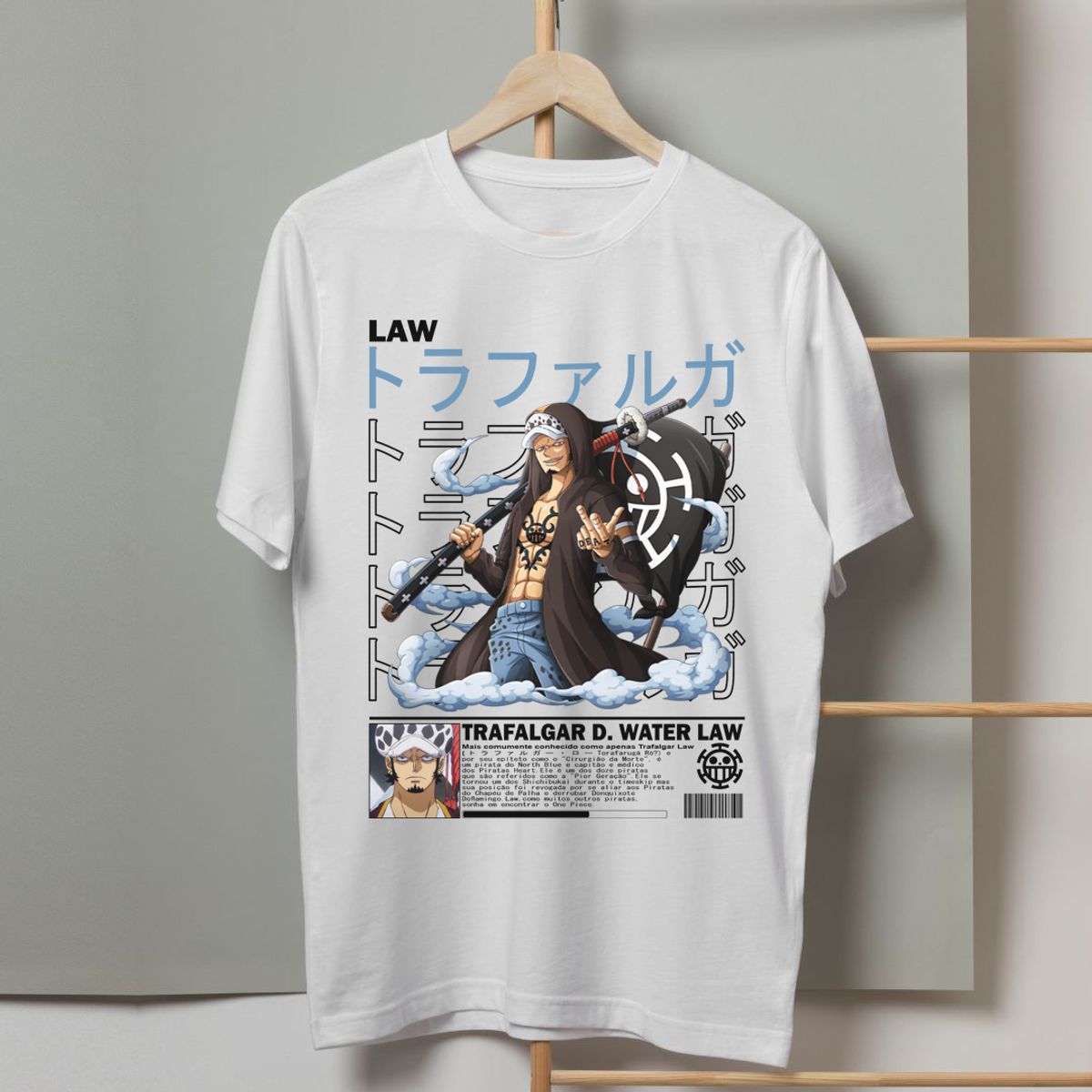 Nome do produto: Camiseta Trafalgar Law - One Piece