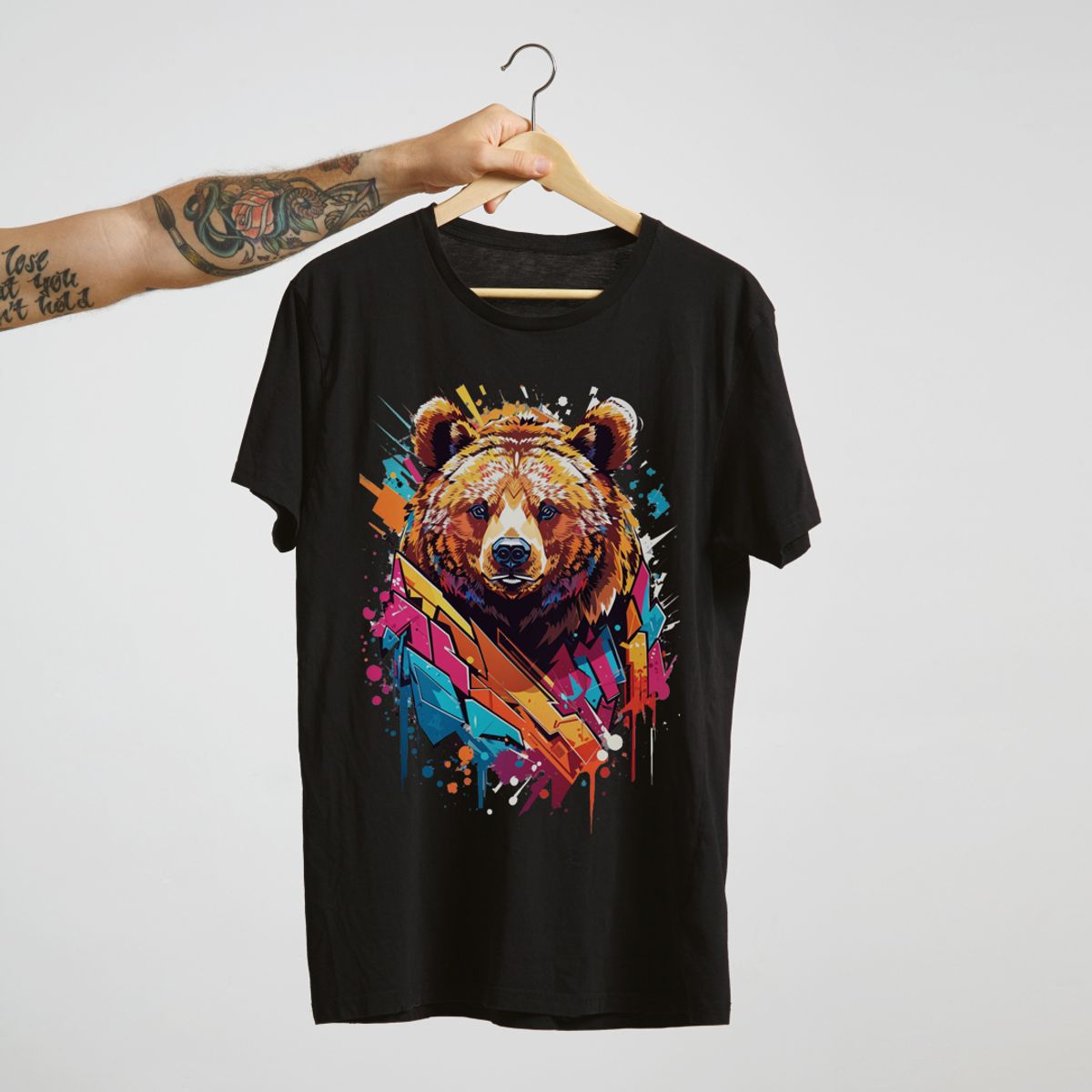 Nome do produto: Camiseta Urso Graffiti