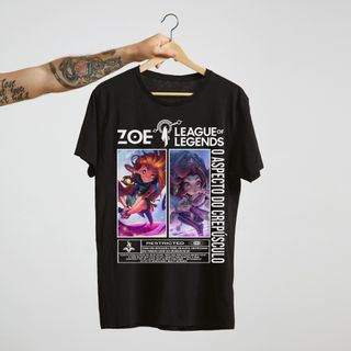 Nome do produtoCamiseta Zoe - League of Legends