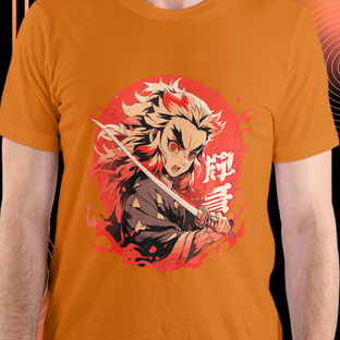 Nome do produtoCamiseta Kyōjurō Rengoku