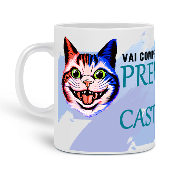 GATOS - Ração Premium Ou Castigum - Caneca