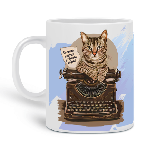 GATO - Escrevo Minhas Próprias Regras - Caneca