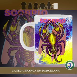 ESCORPIÃO - Signo Escorpião - Cor & Luz - Caneca