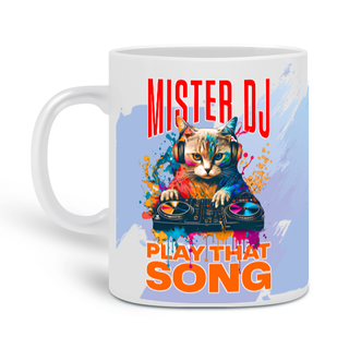 Nome do produtoGATO - Cat Mister DJ - Caneca