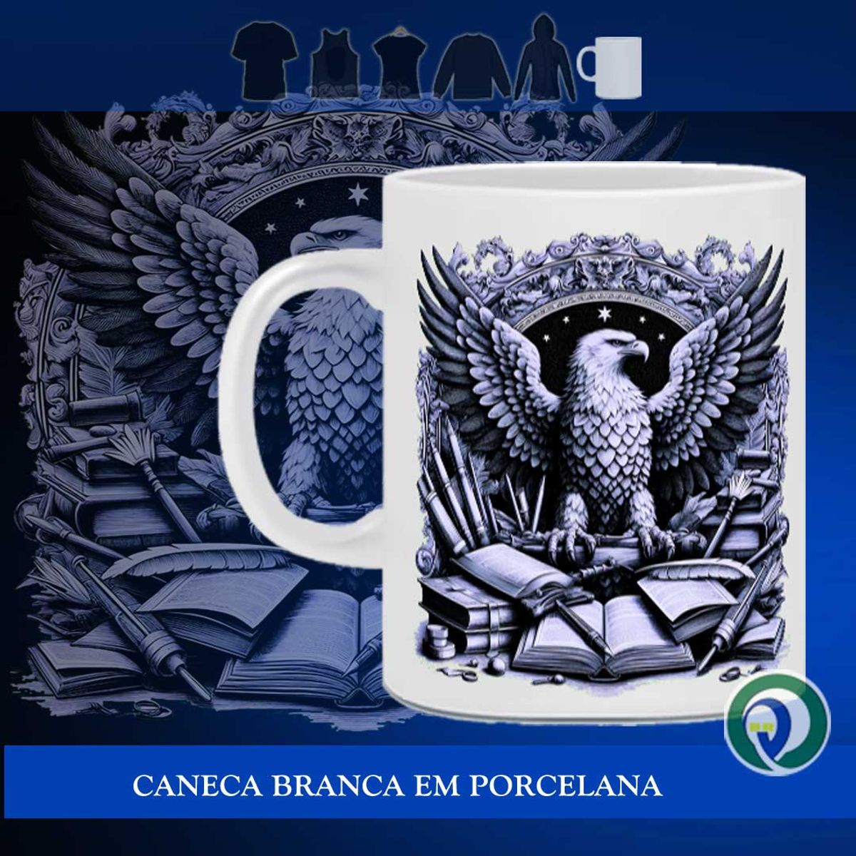 Nome do produto: Brasão ÁGUIA - Caneca