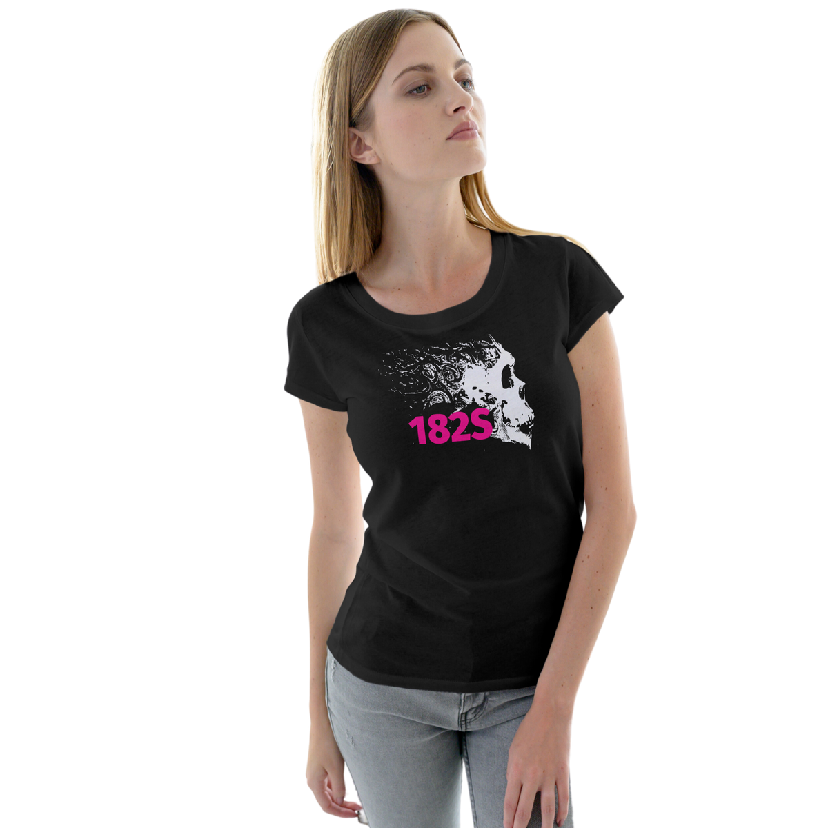 Nome do produto: Camiseta Oficial Space182,  Feminina, 182S, Caveira 