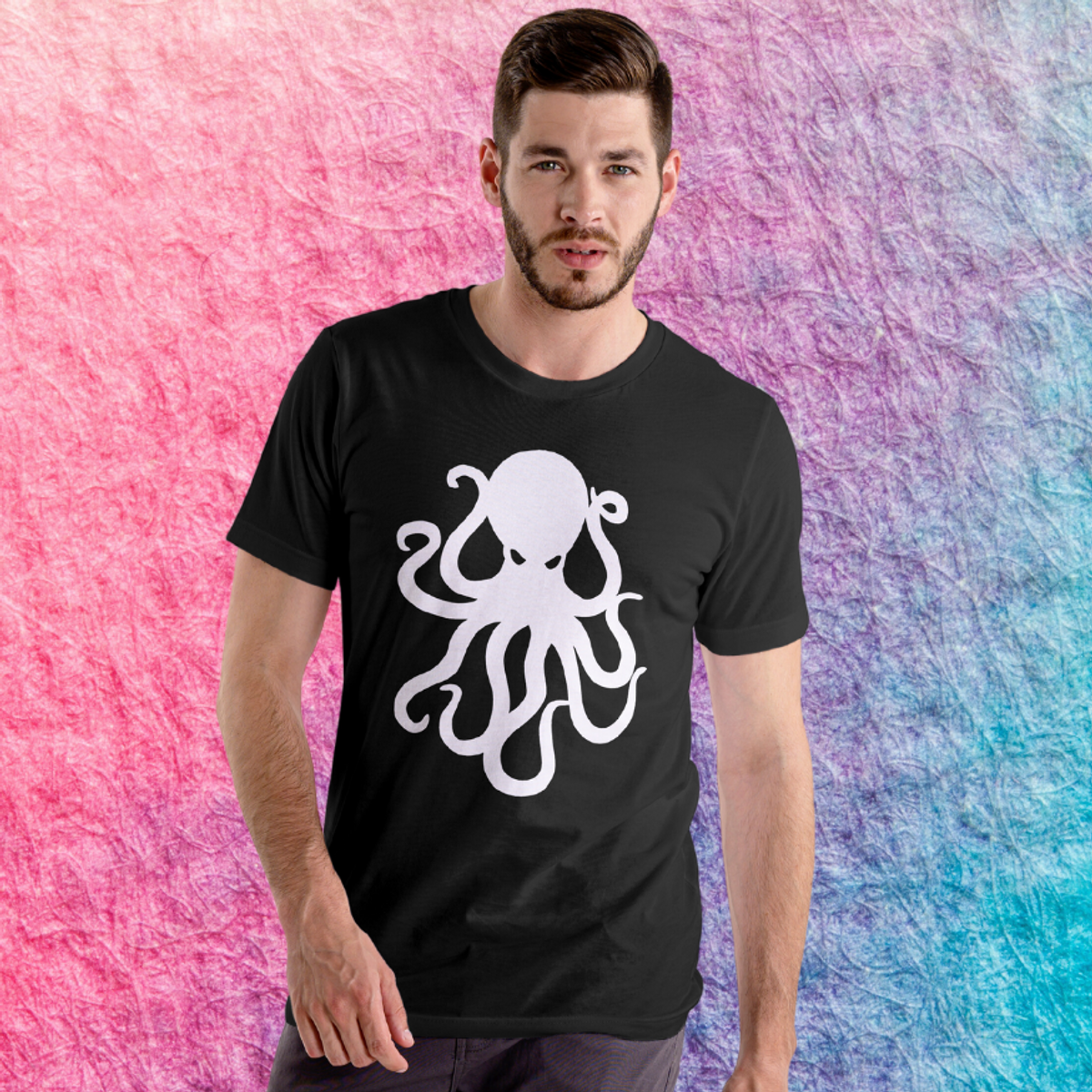 Nome do produto: Camiseta Octopus Logo Branco