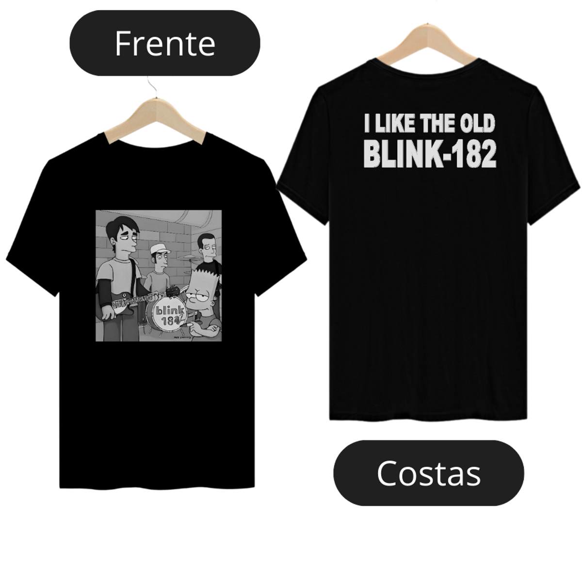 Nome do produto: Camiseta blink 182 Quality  I Like The Old Blink 182 Simpsons