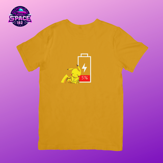 Nome do produtoCamiseta Pikachu , Sem bateria, Sem carga