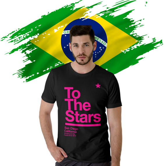 Camiseta To The Stars Cores, Tom No Brazil, Cores  Variadas 