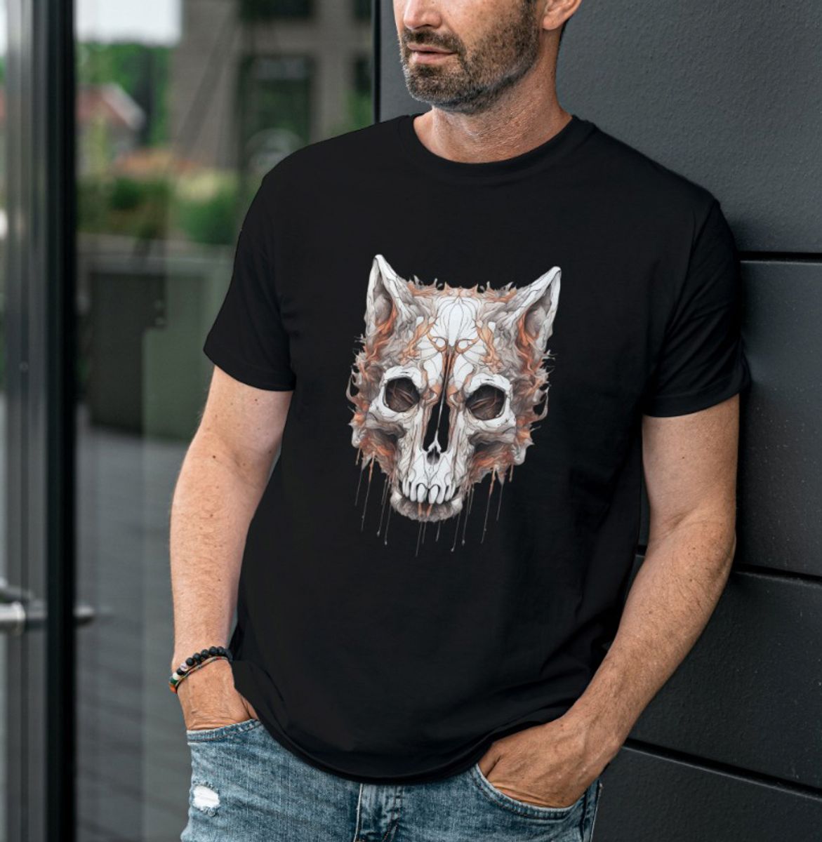 Nome do produto: Drop Color Wolf Skull