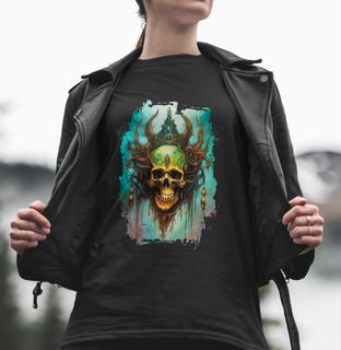 Colorful Witch Skull