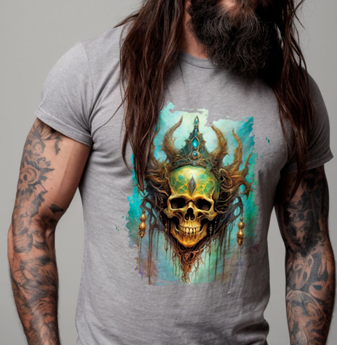 Nome do produto: Colorful Witch Skull