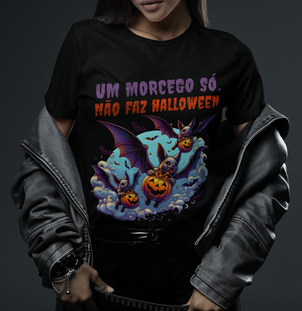 Nome do produto: Baby Long - Um morcego só, não faz Halloween