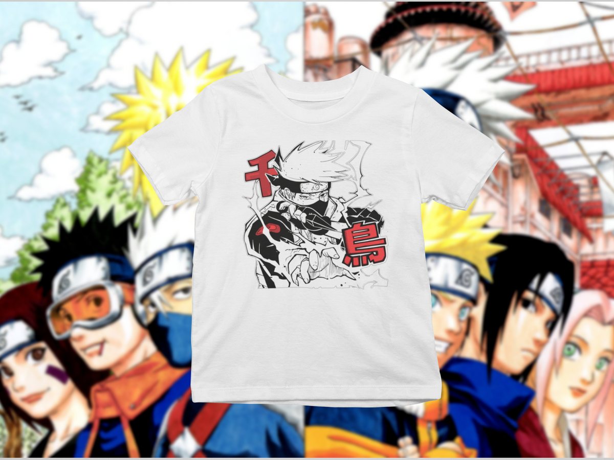 Nome do produto: Camiseta Naruto ( style HQ Kakashi Hatake)