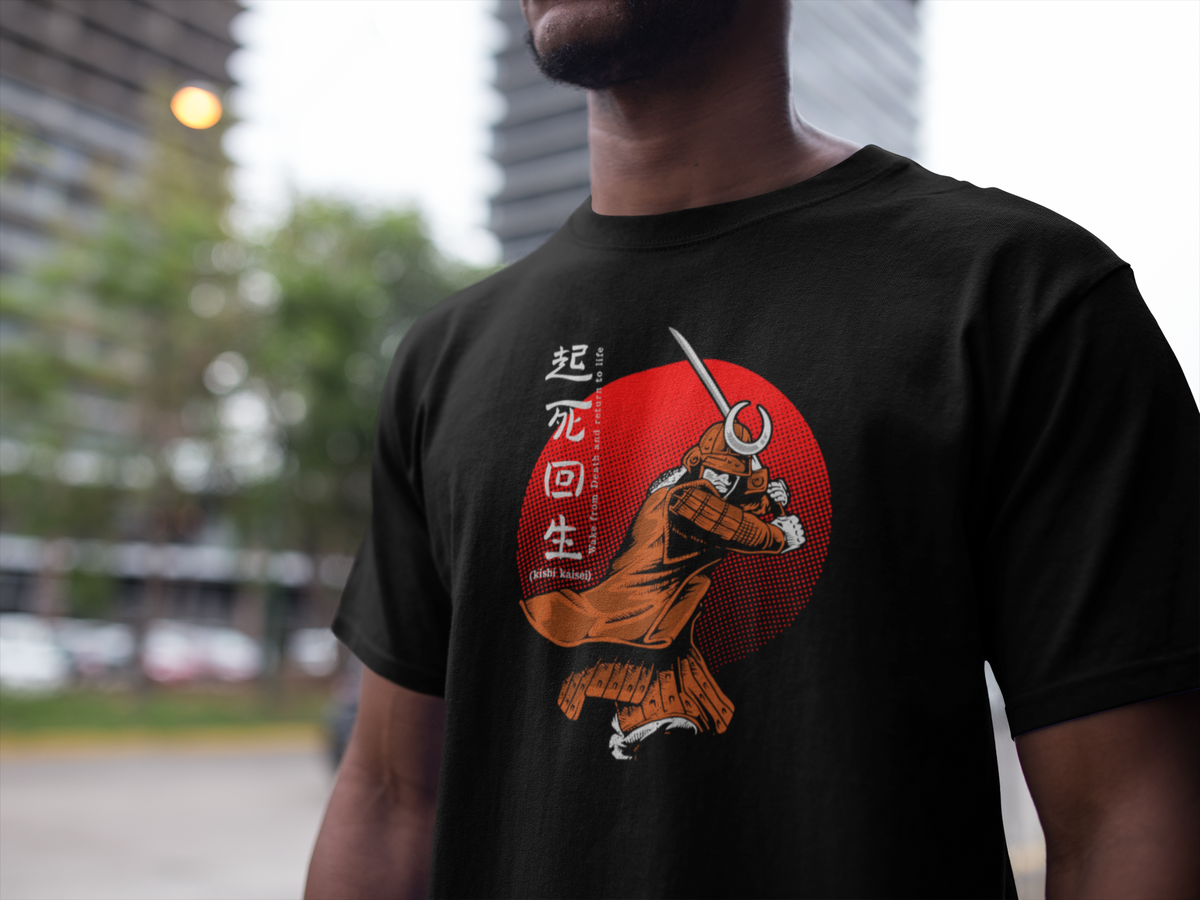 Nome do produto: camiseta samurai preta