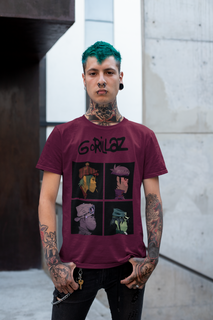 Nome do produtocamiseta banda (Gorillaz, cores)