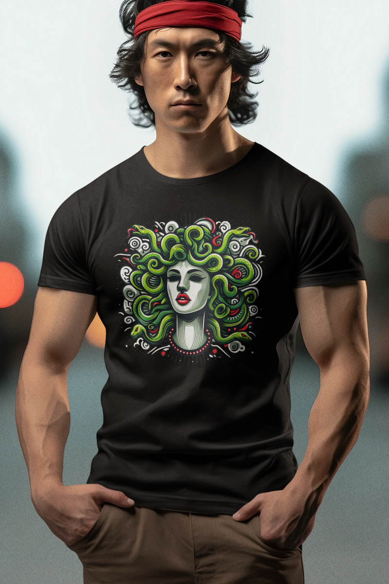 Nome do produto: Camiseta Medusa Colorida