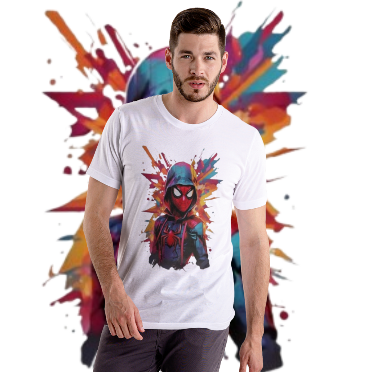 Nome do produto: Camiseta Spider Morales Color