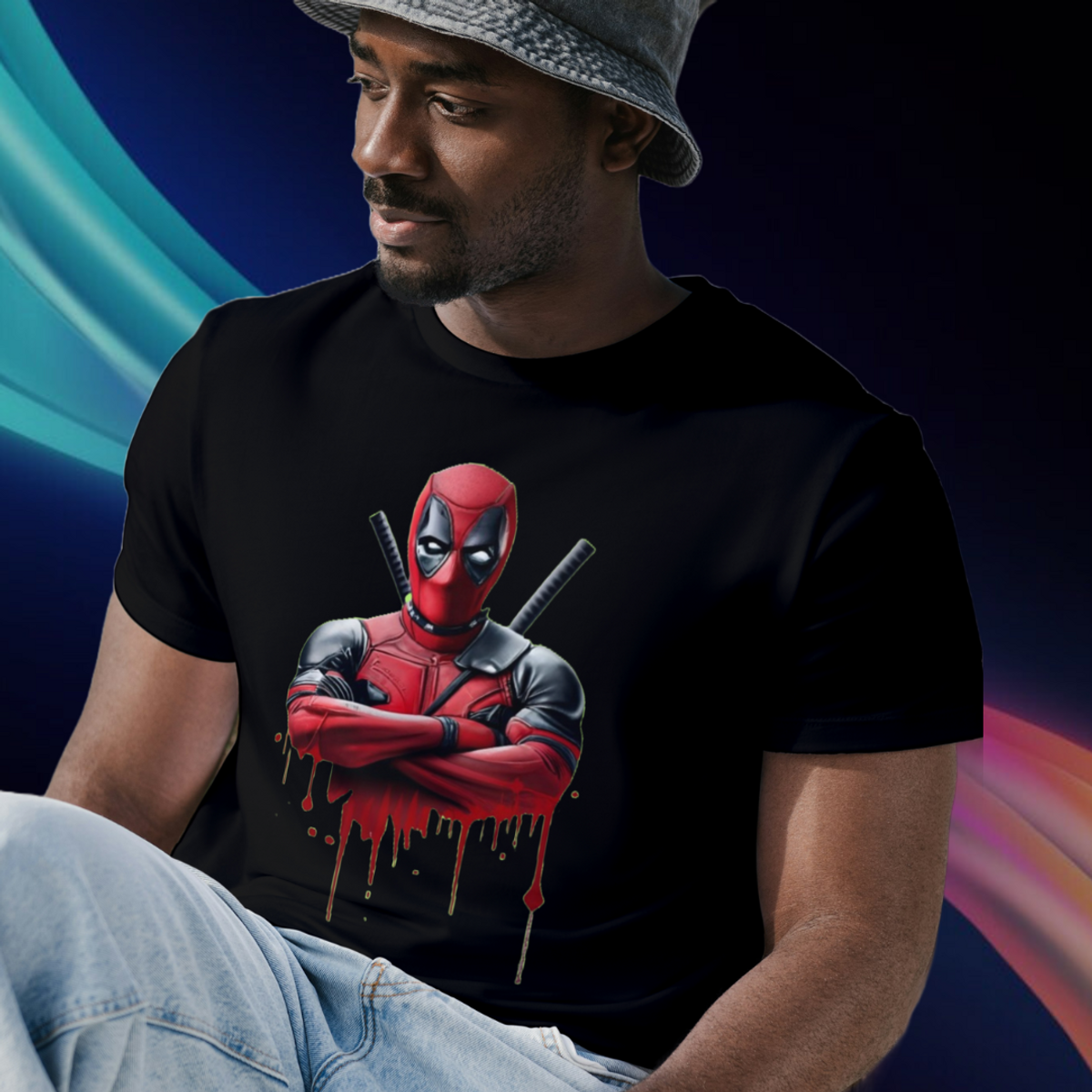 Nome do produto: Camiseta Deadpool Ilustração