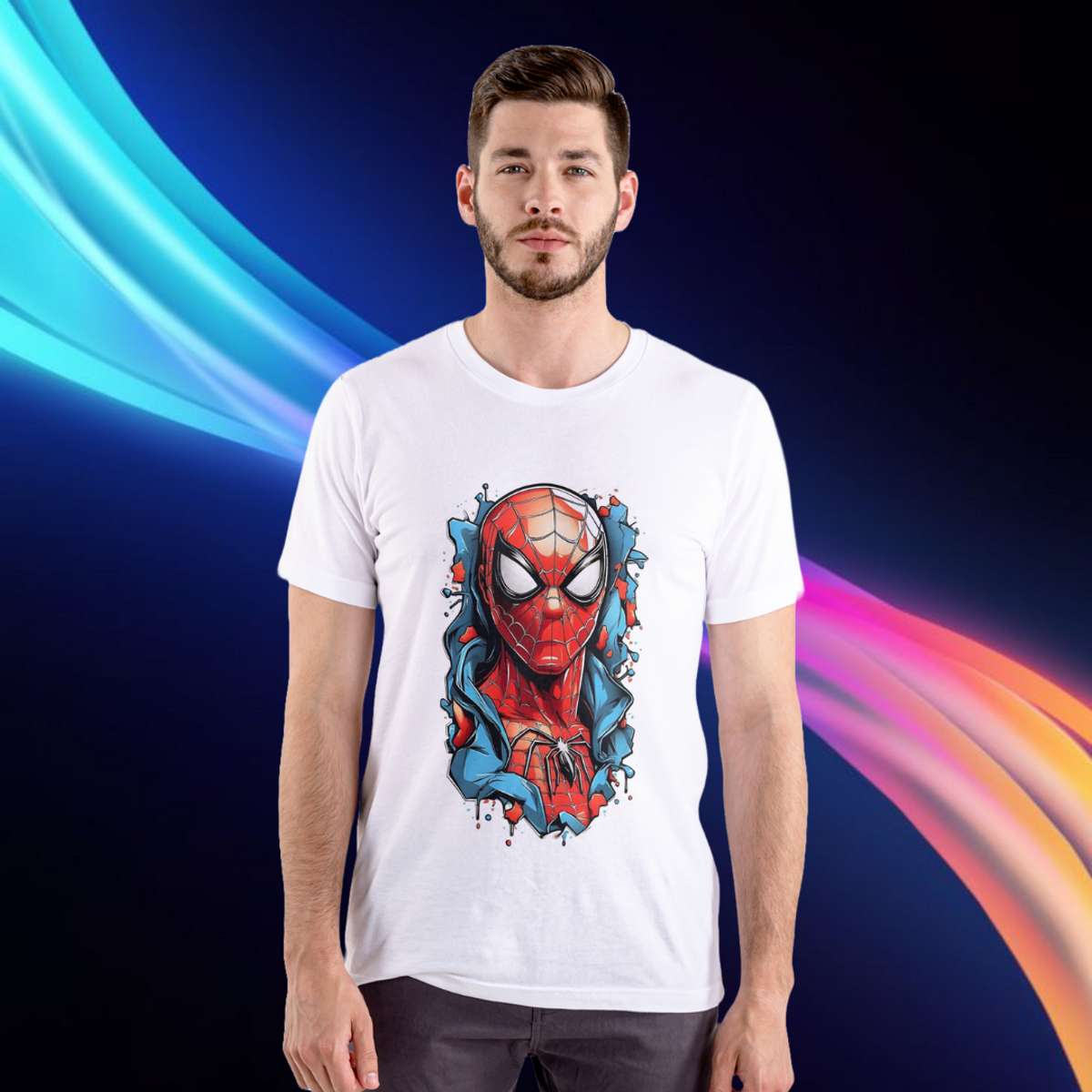 Nome do produto: Camiseta Homem-aranha Cartoon