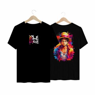 Camiseta PRETA One Piece Ilustração