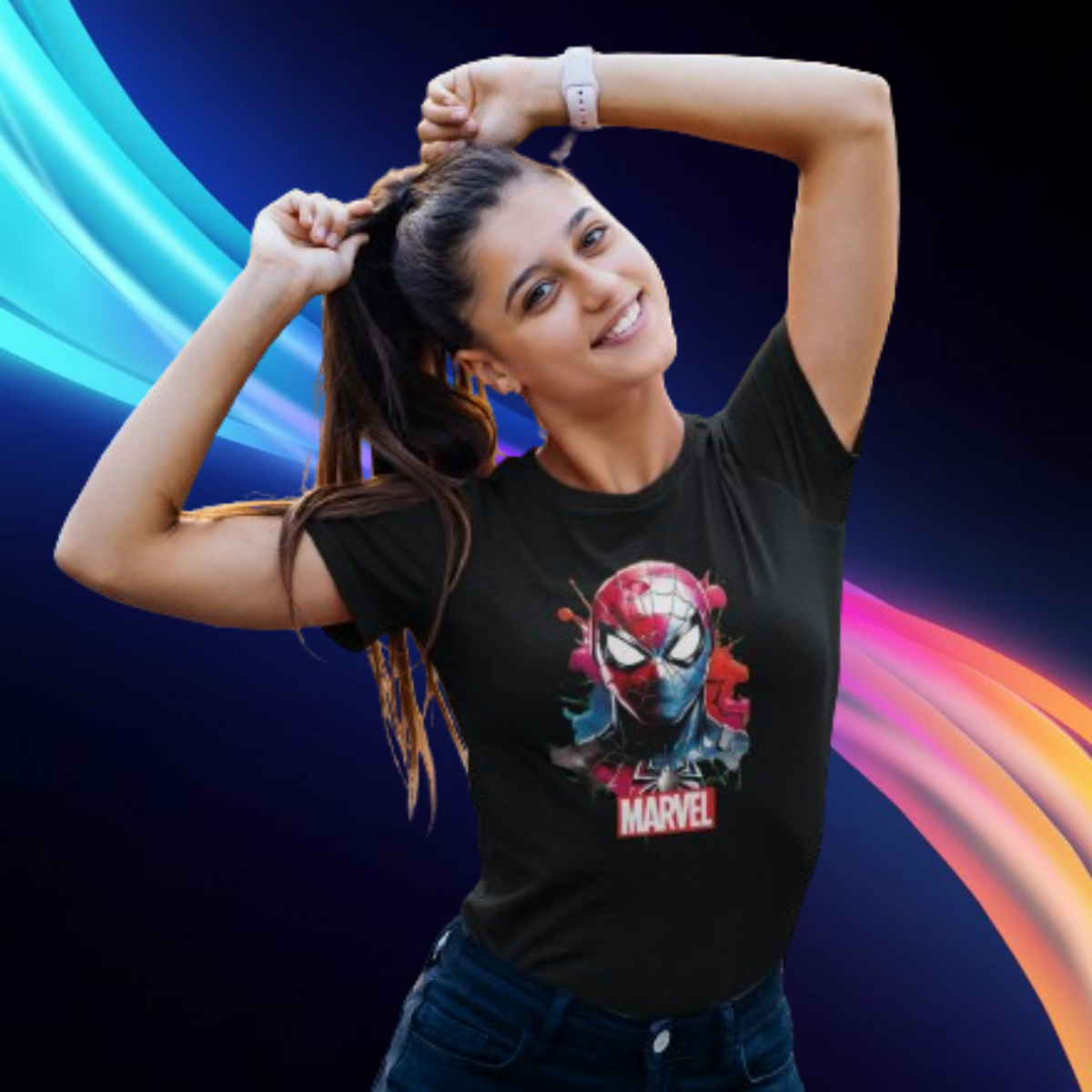 Nome do produto: Camiseta Feminina Spider-Man - MARVEL