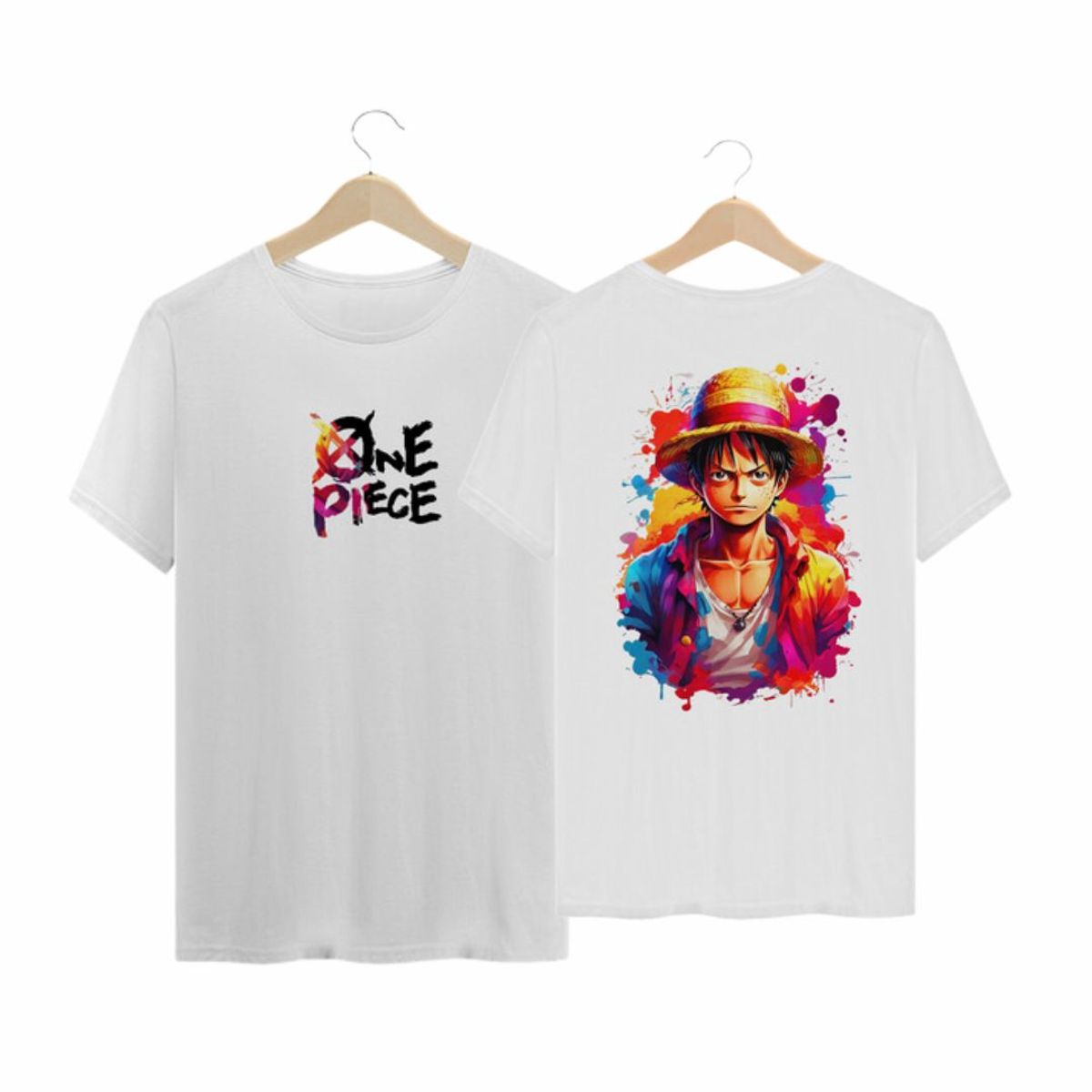 Nome do produto: Camiseta BRANCA One Piece Ilustração