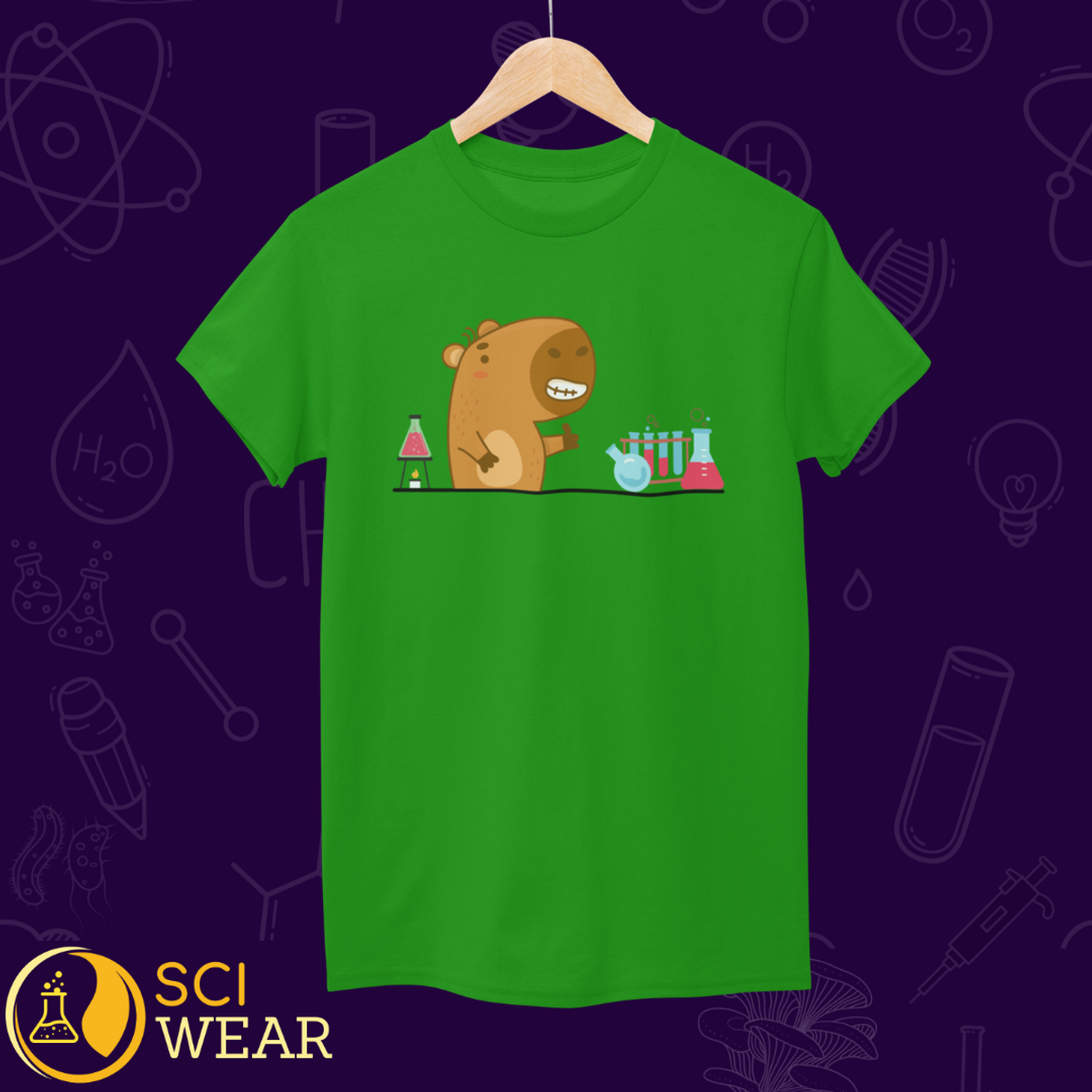 Nome do produto: Capivara cientista 2 - T-shirt