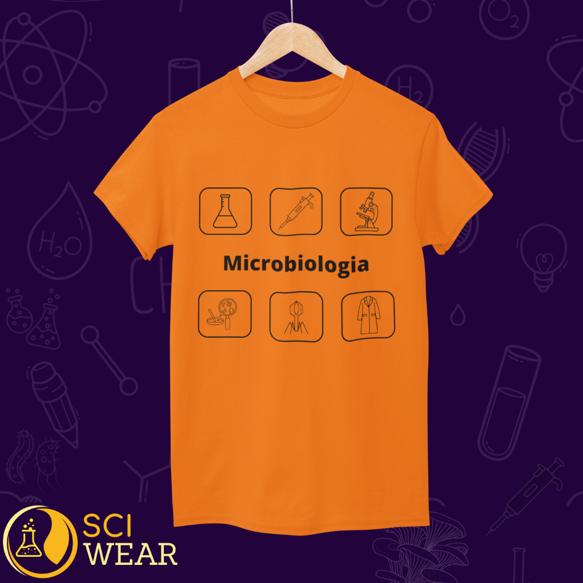 Nome do produto: Microbiologia - T-shirt