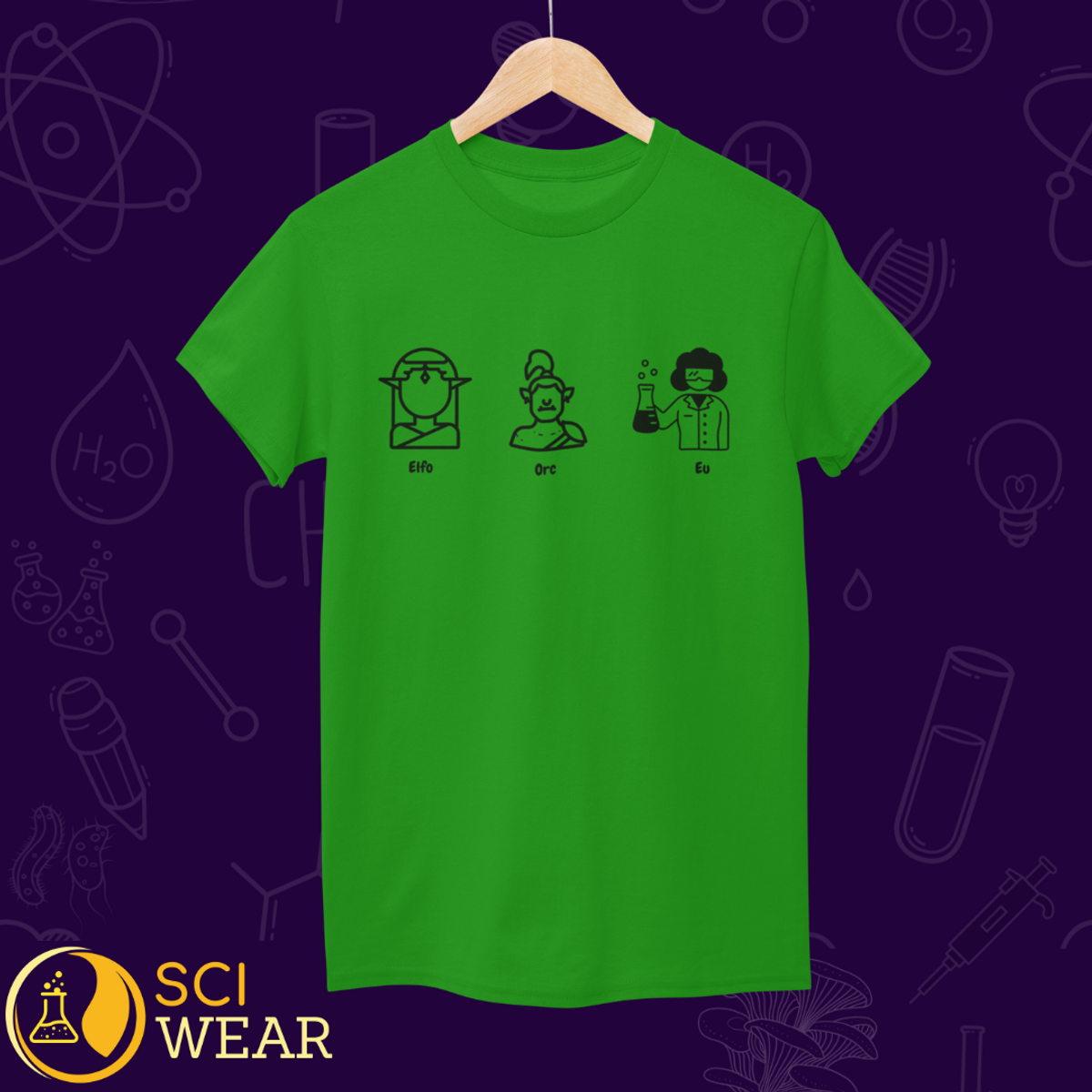 Nome do produto: Elfo, Orc e Eu - T-shirt