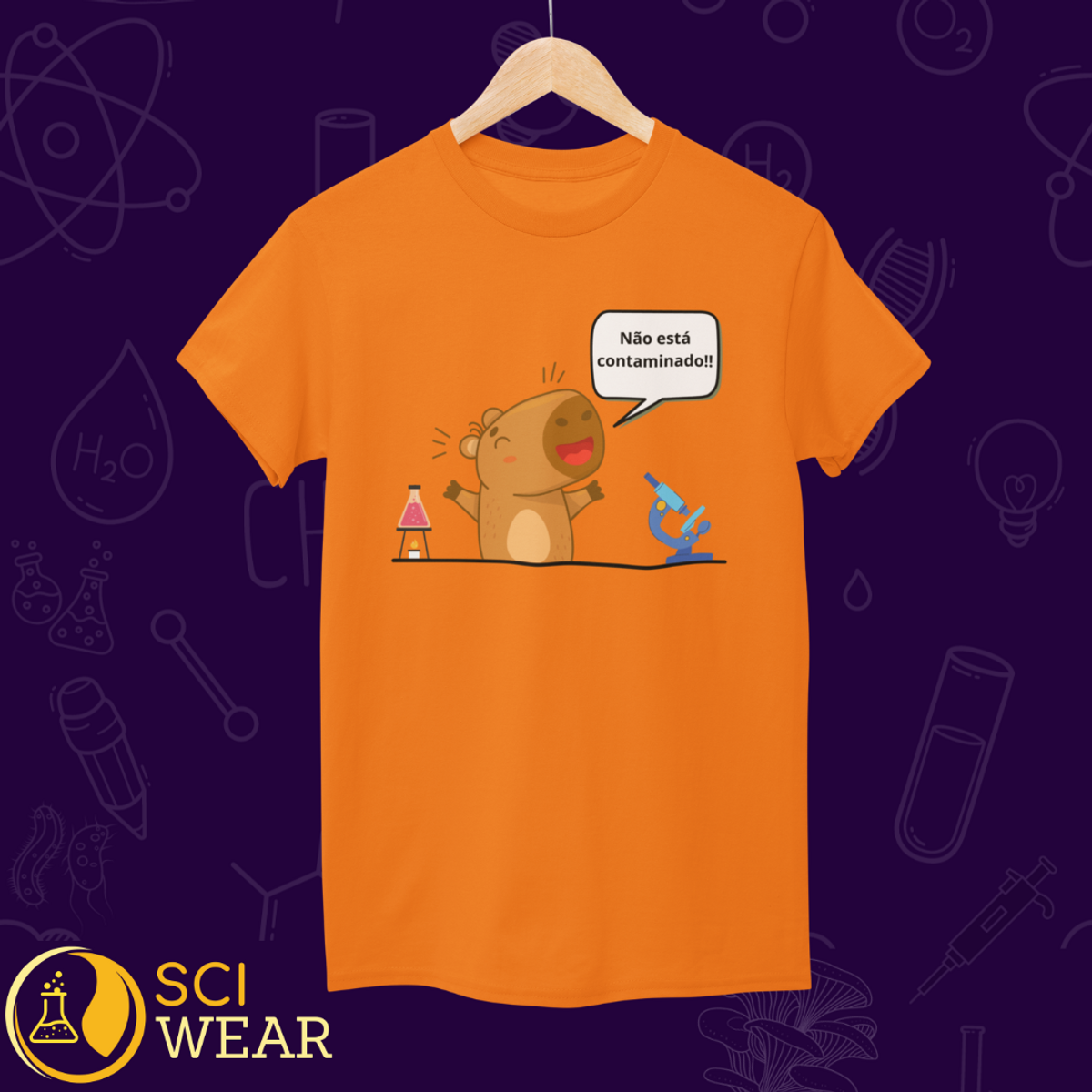 Nome do produto: Capivara cientista 3 - T-shirt