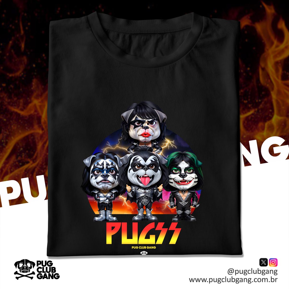 Nome do produto: Camiseta Pug - Pugss