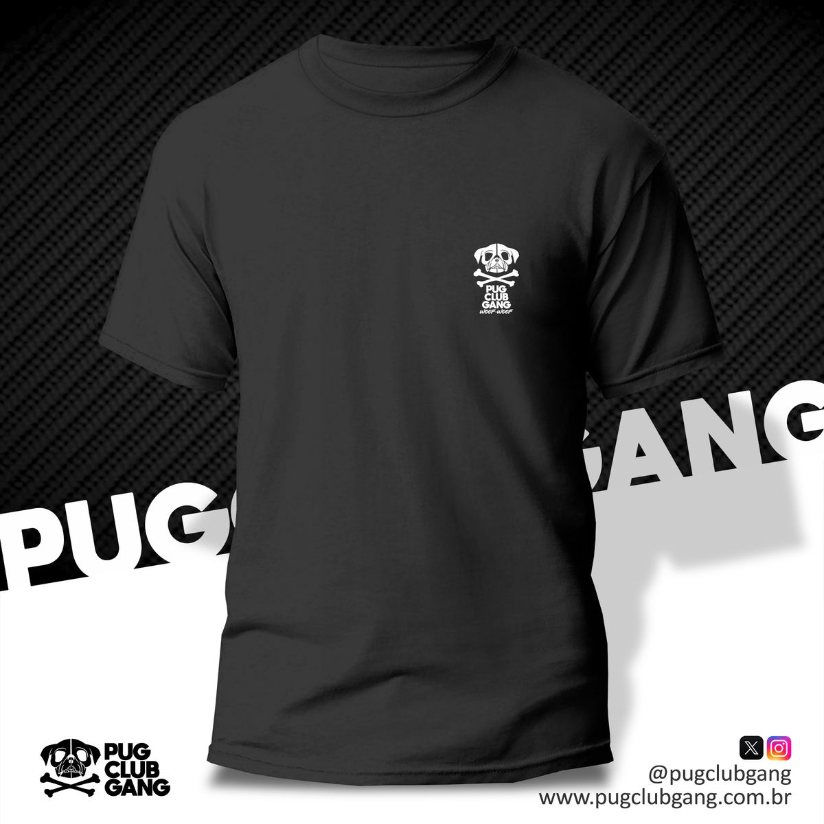 Nome do produto: Camiseta Pug Club Gang 