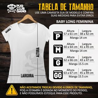 Nome do produtoCamiseta Baby Long Pug - Pugss