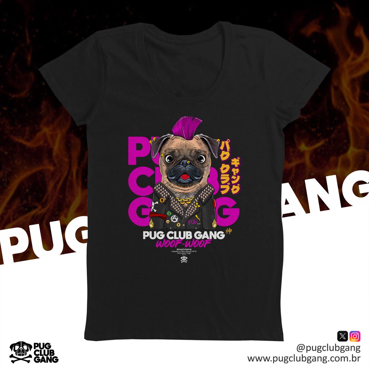 Nome do produto: Baby Long Pug Punk