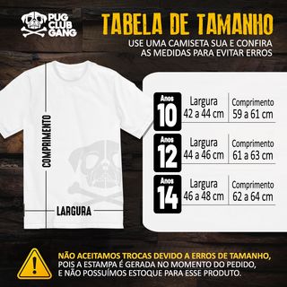 Nome do produtoCamiseta Infantil Pug Skate