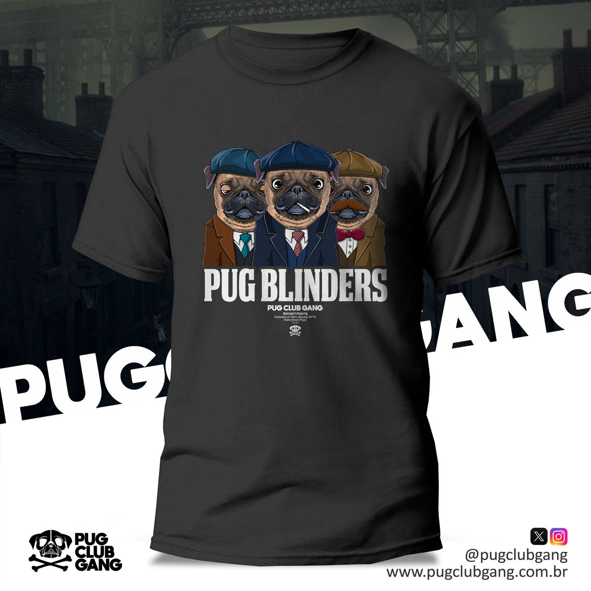 Nome do produto: Camiseta Pug Blinders