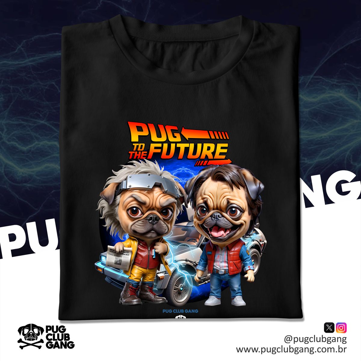 Nome do produto: Camiseta Pug - Pug to the Future
