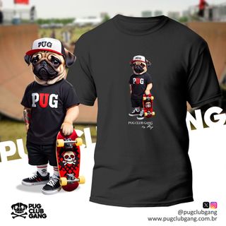 Camiseta Pug - Pug Skate