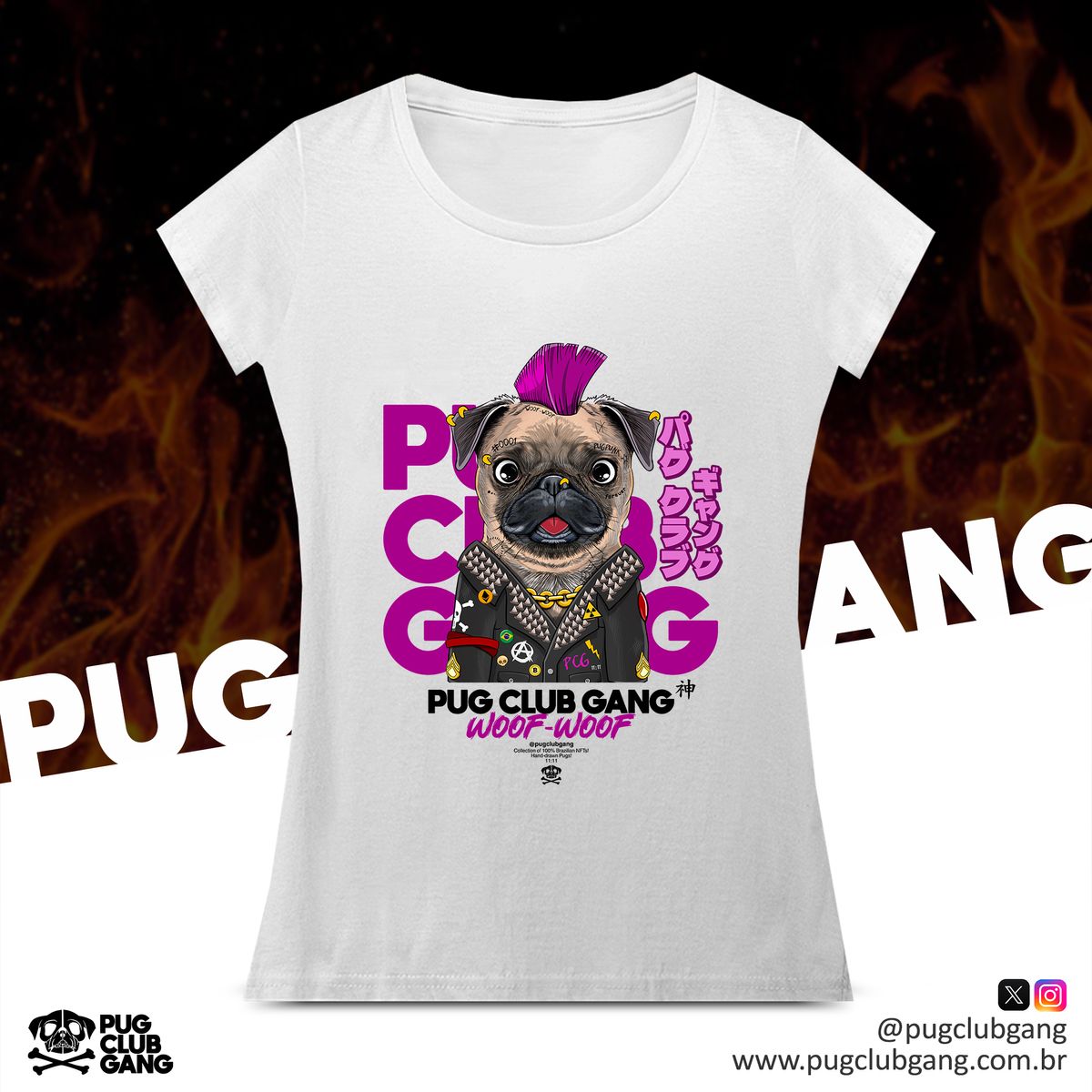 Nome do produto: Baby Long Pug Punk