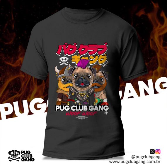 Camiseta Pug Club Gang