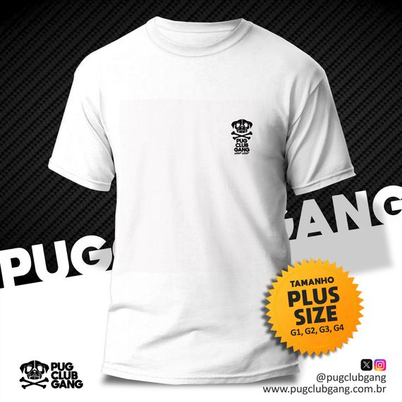 Camiseta Pug Club Gang Brasão