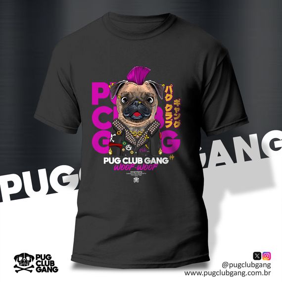 Camiseta Pug Punk