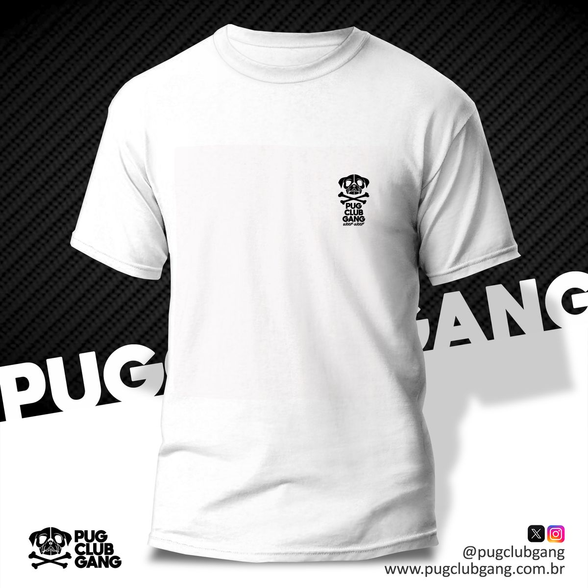 Nome do produto: Camiseta Pug Club Gang 
