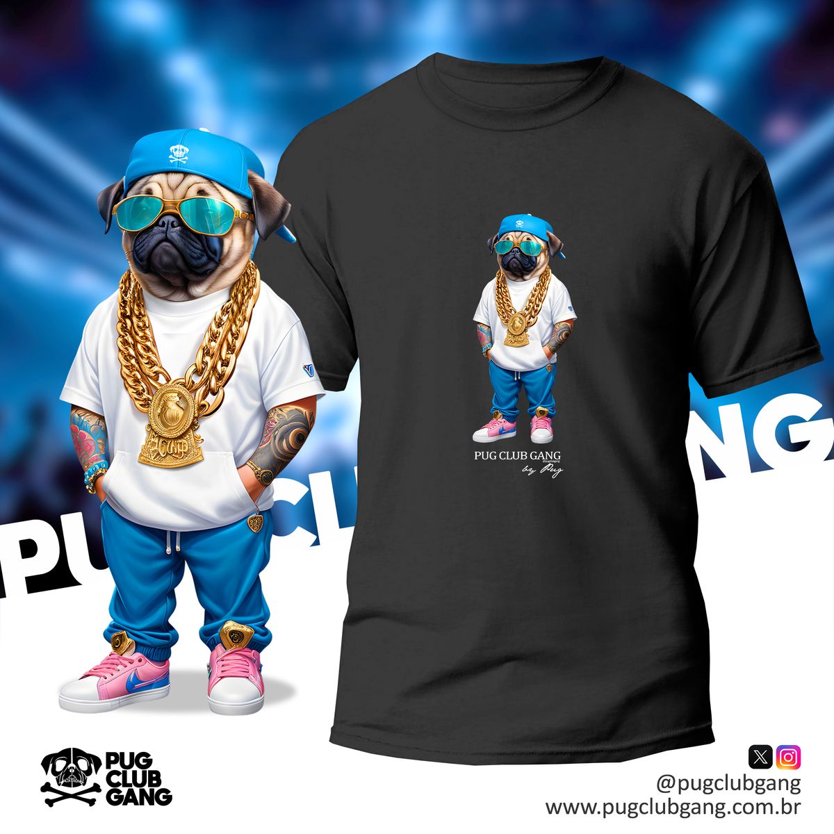 Nome do produto: Camiseta Pug - Pug Mc